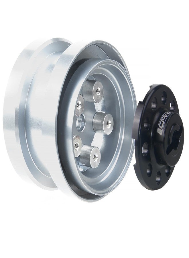 TOOMOD Aluminum Bead Lock Rim Set Wheel Hub Upgrade for Tamiya RC Grasshopper， Hornet， Mighty ，Frog ，Buggy Champ， Fast Attack， Fighting Buggy （Silvery） - Image 5